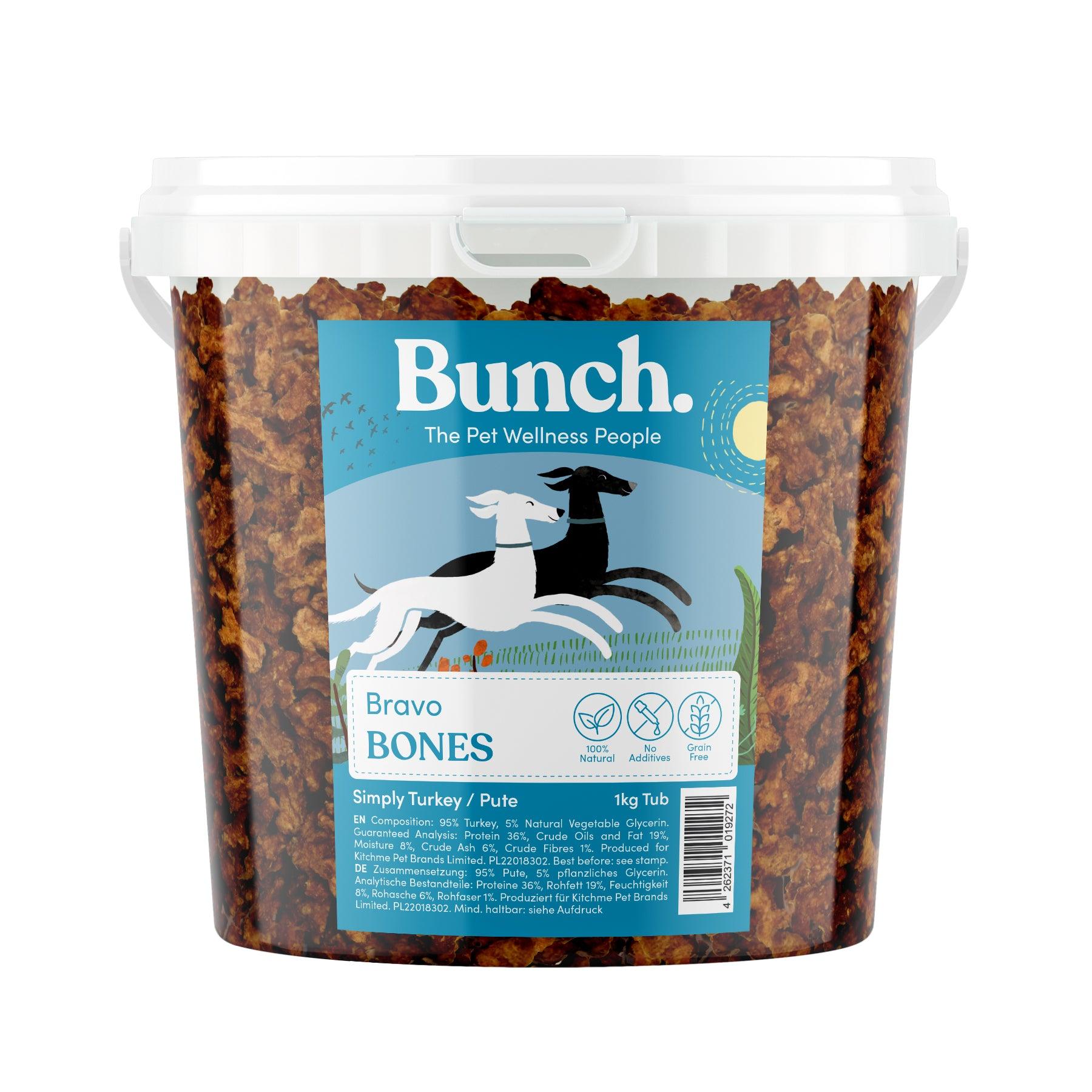 Trainingsknöchelchen Pute - Bunch (1kg-Eimer)
