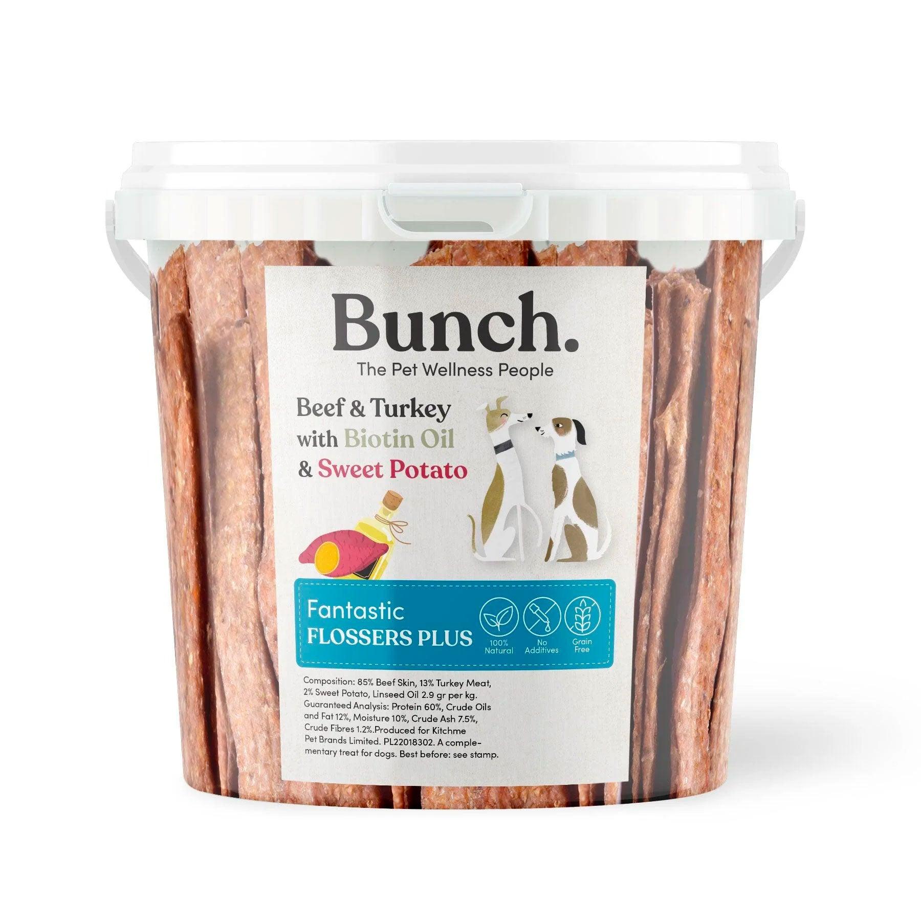 Tacchino masticabile Vital con biotina e olio di semi di lino - Mazzo (secchio da 500 g)