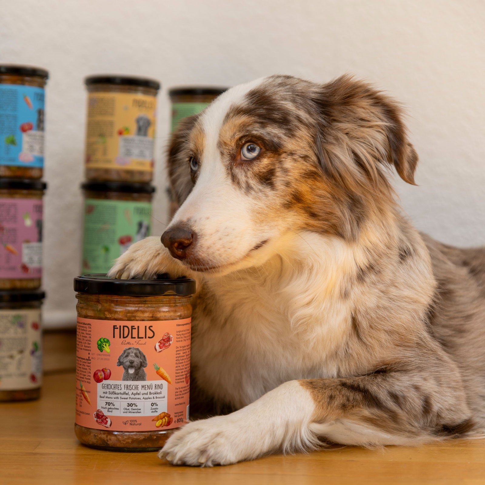 6 x gekochtes Frische-Menü Schwein mit Buchweizen, Kürbis und Fenchel (Glas)