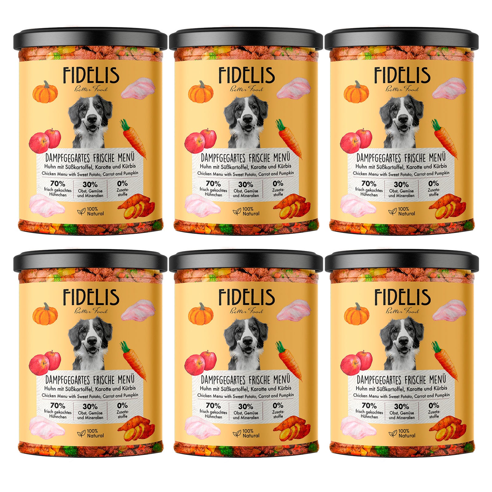 (Tray) 6 x Fresh Menu Chicken with sweet potato (in a jar)