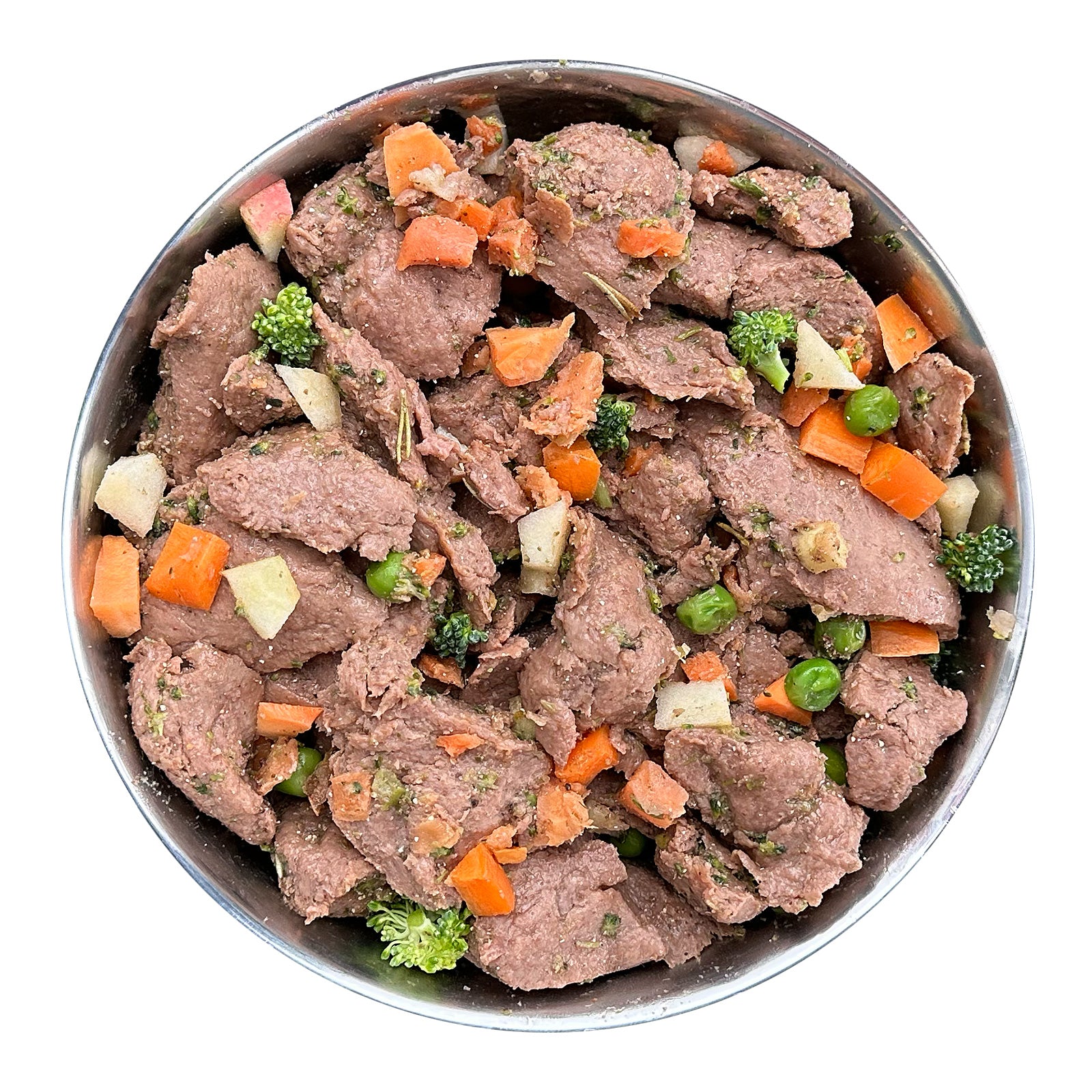 Gotowana świeża wołowina z batatami, jabłkiem i brokułami (500 g)