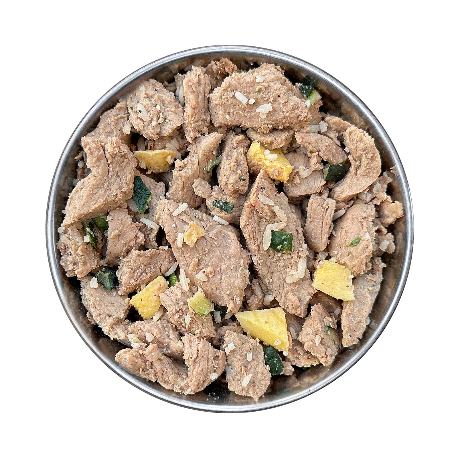 Menu frais cuit Poulet avec riz, courgette et mangue (500g, congelé)