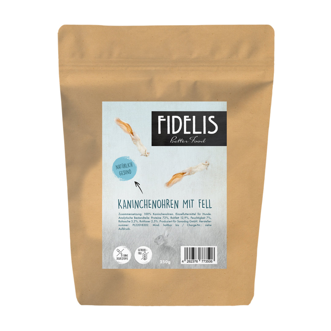 Uszy królika z futerkiem - FIDELIS