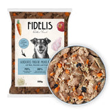 Menu frais cuit Lapin avec riz, carotte et canneberges (500g, congelé)