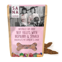 Rinderfilets mit Himbeeeren & Spinat (100g)