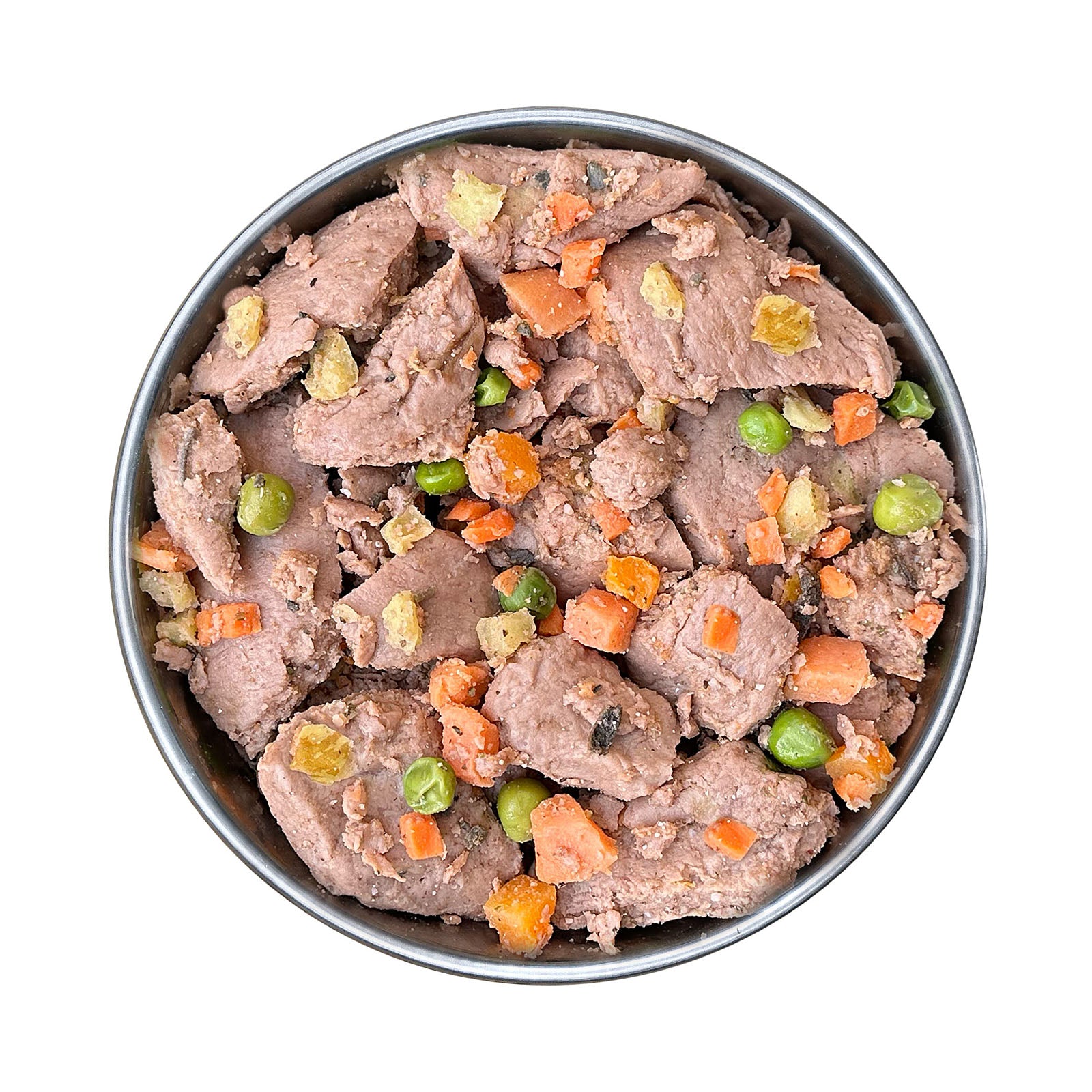 Menu frais cuit Poulet avec patate douce, carotte et potiron (500g, congelé)