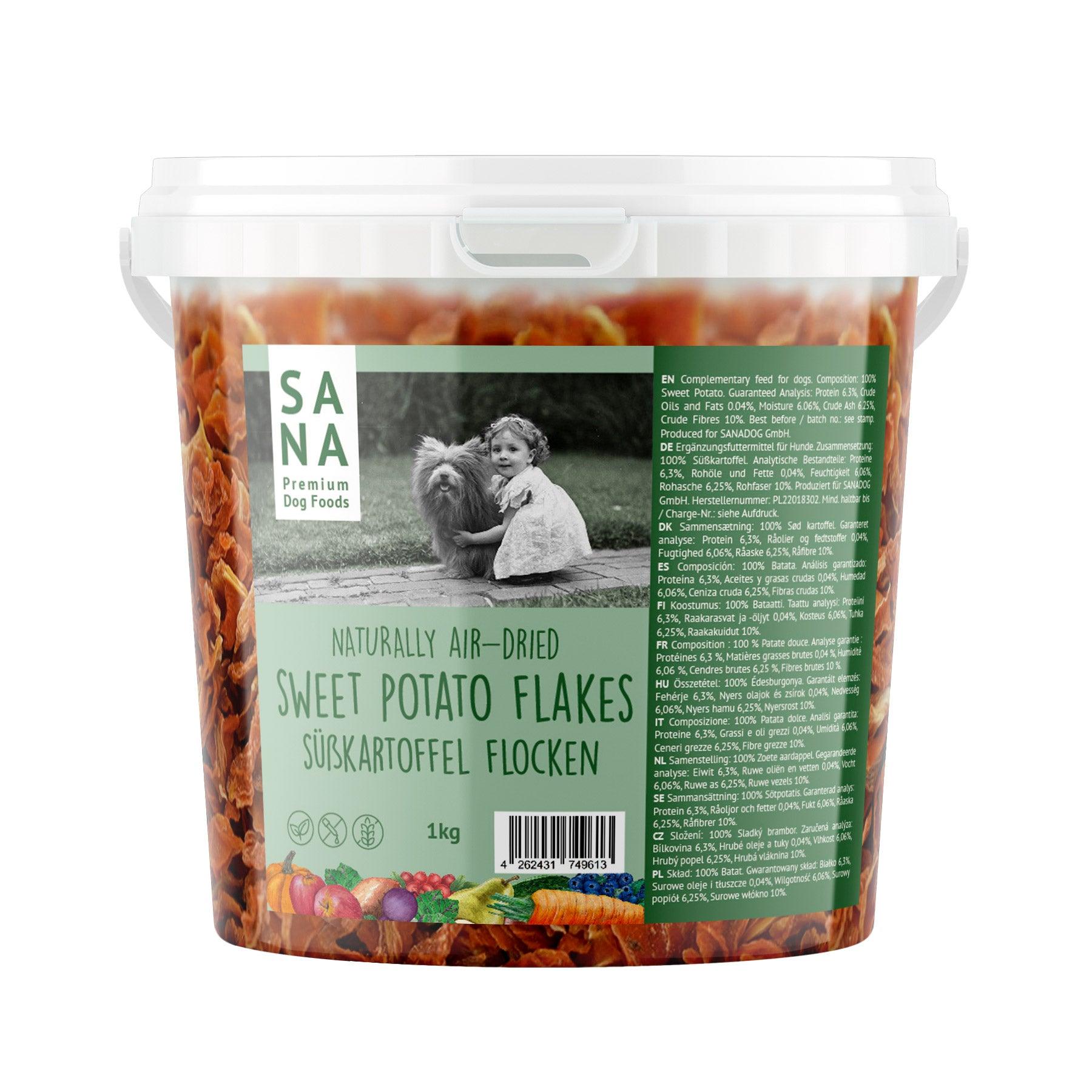 Süßkartoffel Flocken (1kg-Eimer)