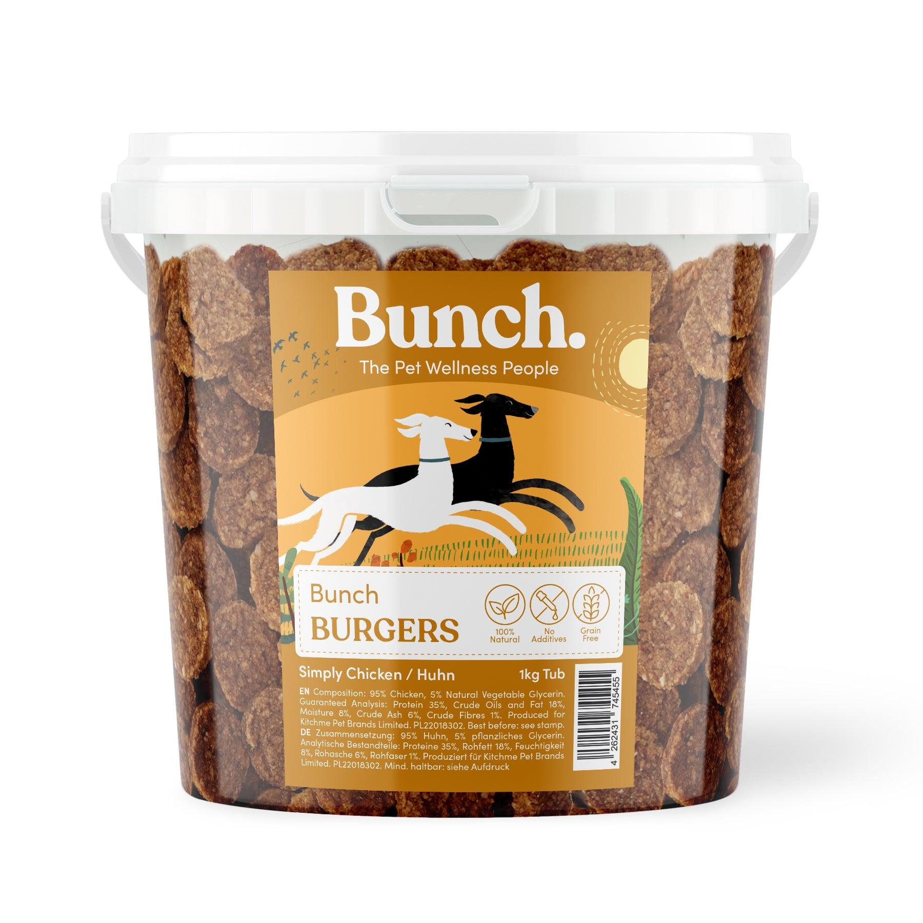 Chicken Burgers by Bunch (1kg-Bucket) – Sanadog