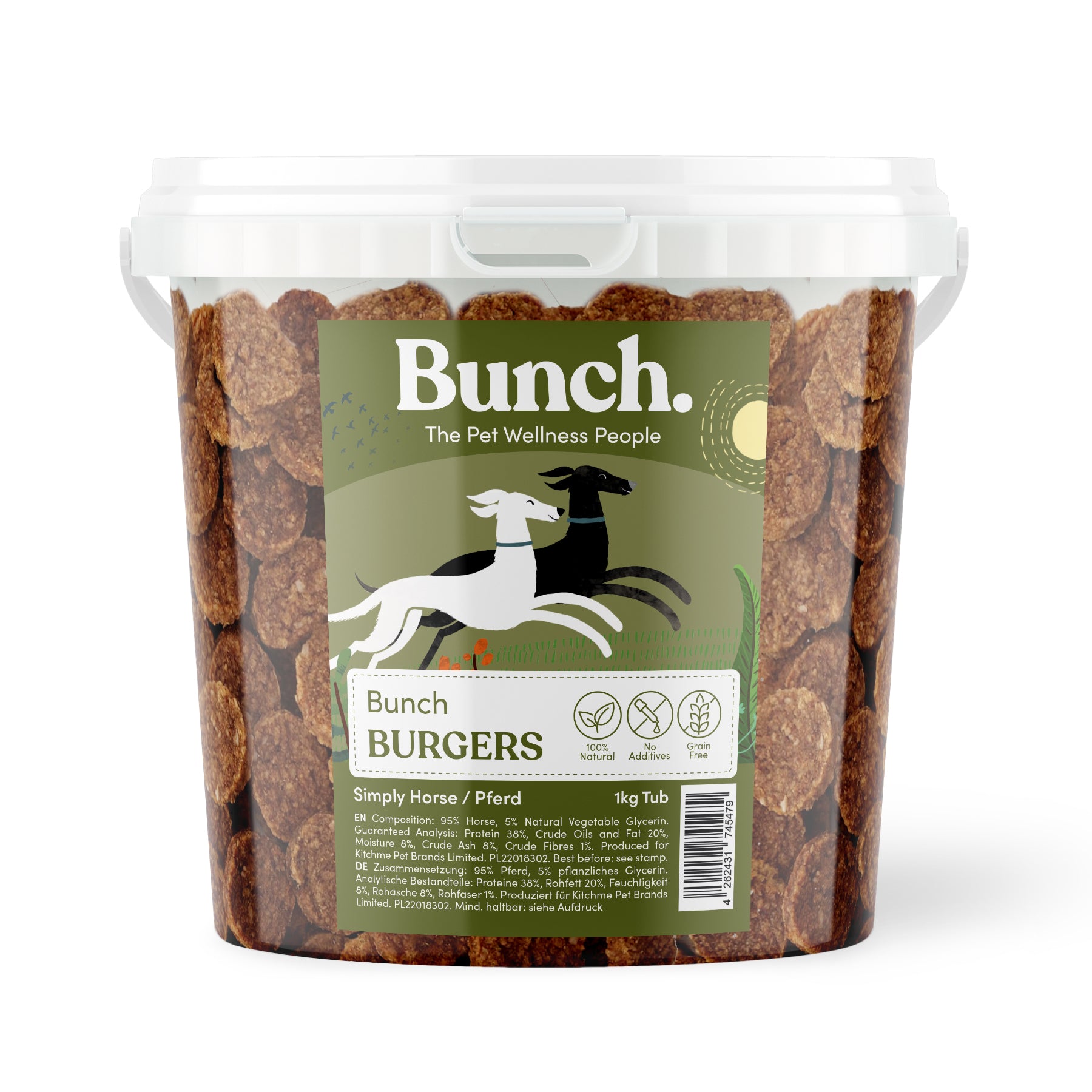 Horse Burgers by Bunch (1kg-Bucket)