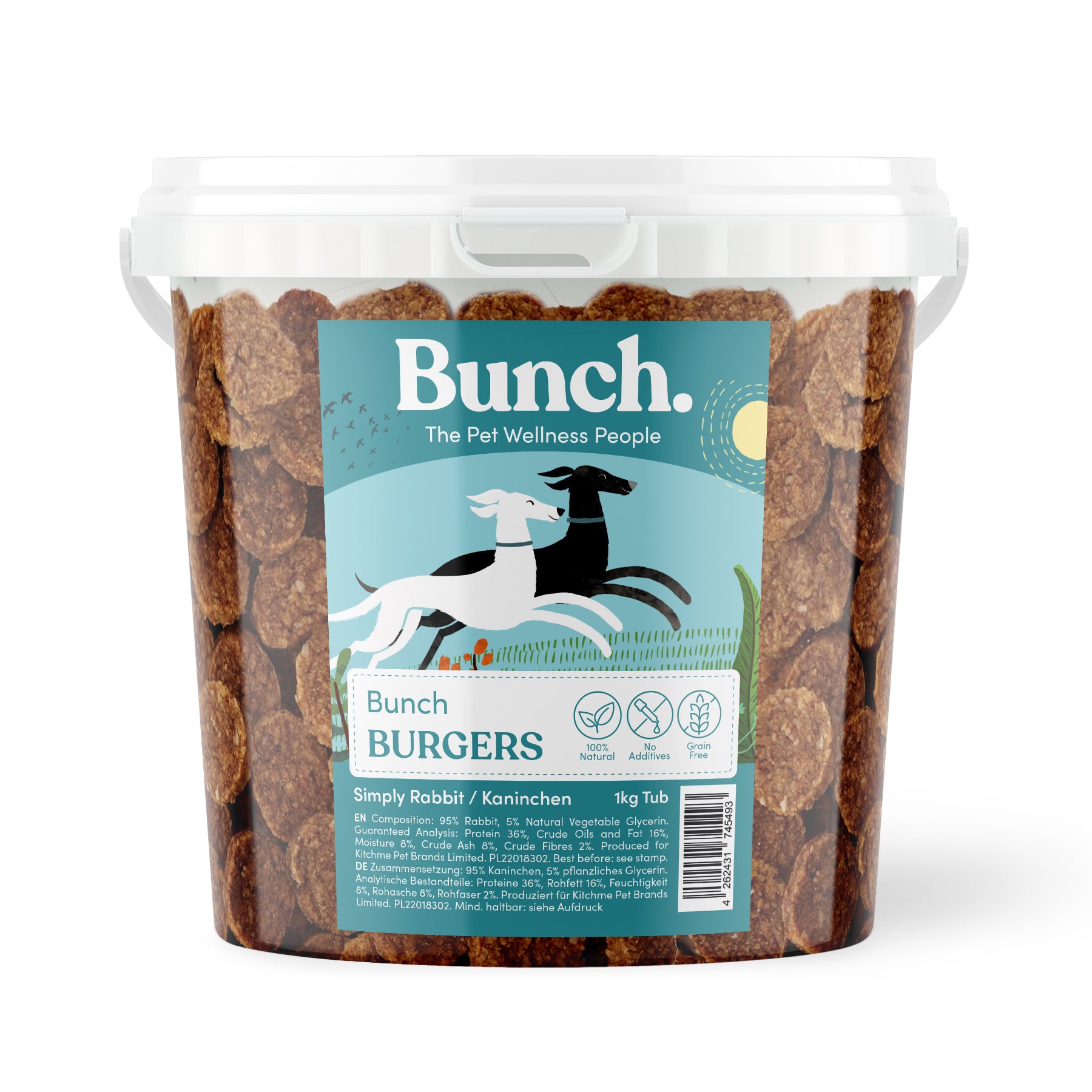Kaninchenburger - Bunch (1kg-Eimer)