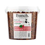 Mini Beef Training Bones with Raspberries and Spinach by Bunch (1kg-Bucket)