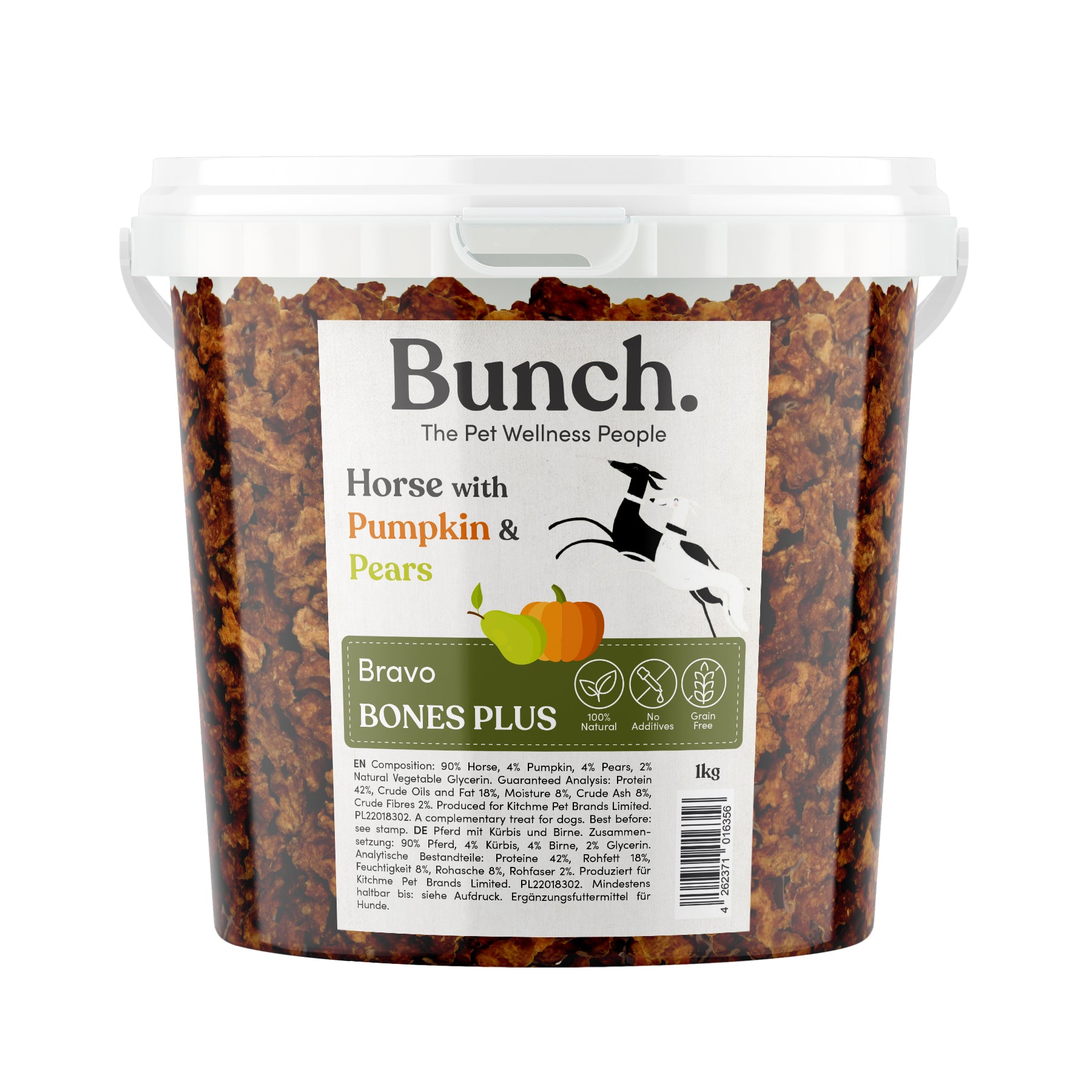Mini Horse Training Bones with Pumpkin and Pears by Bunch (1kg-Bucket)