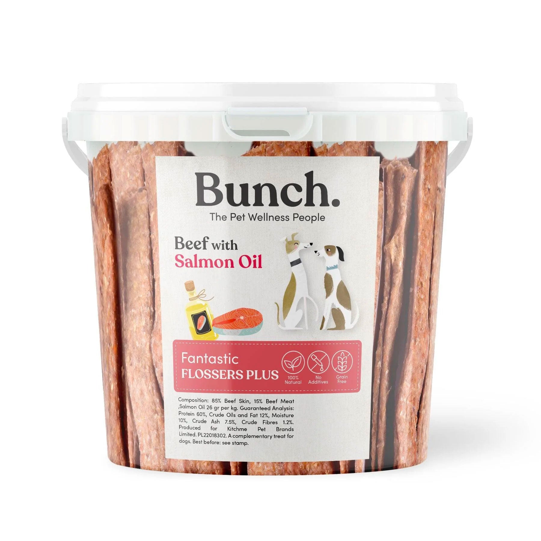 Vital Chewing Sticks with Beef and Salmon oil by Bunch (500g-Bucket)