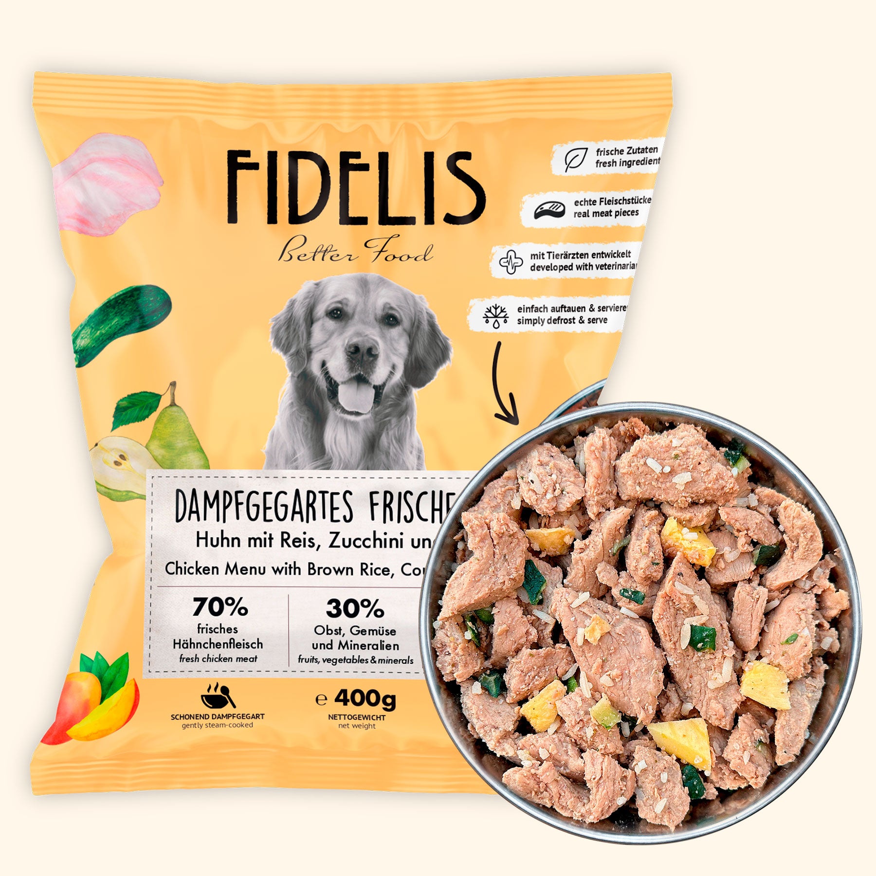 12x (400g gefroren) Huhn mit Reis (Palette)