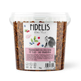 Kostki treningowe z kurczaka z borówkami i żurawiną (wiaderko 1kg) - FIDELIS