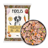 gekochtes Frische-Menü Huhn mit Süßkartoffel, Karotte und Kürbis (500g)