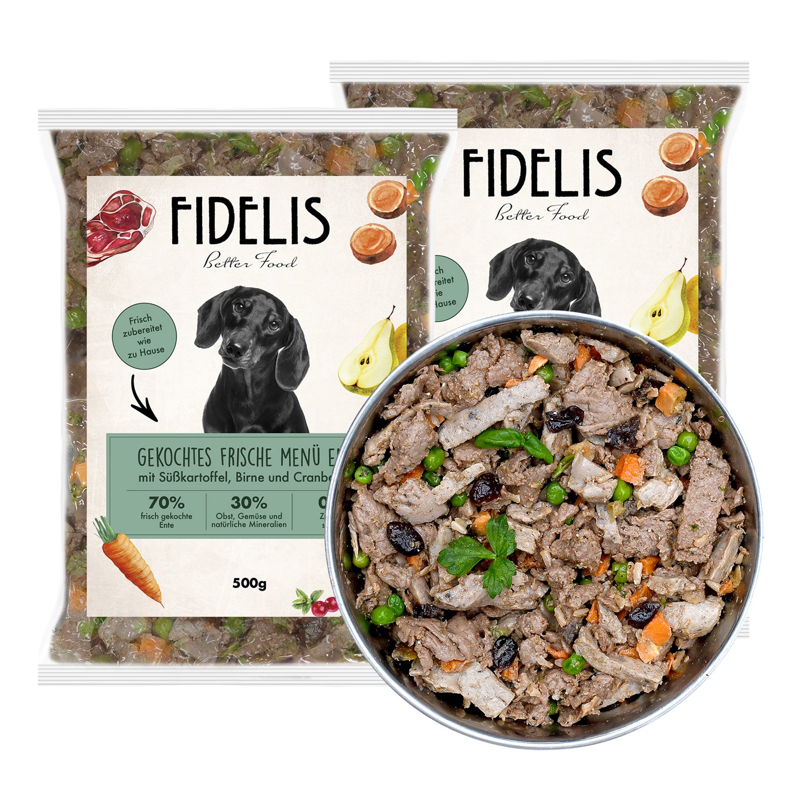 12x (500g gefroren) Ente mit Süßkartoffel (Palette)
