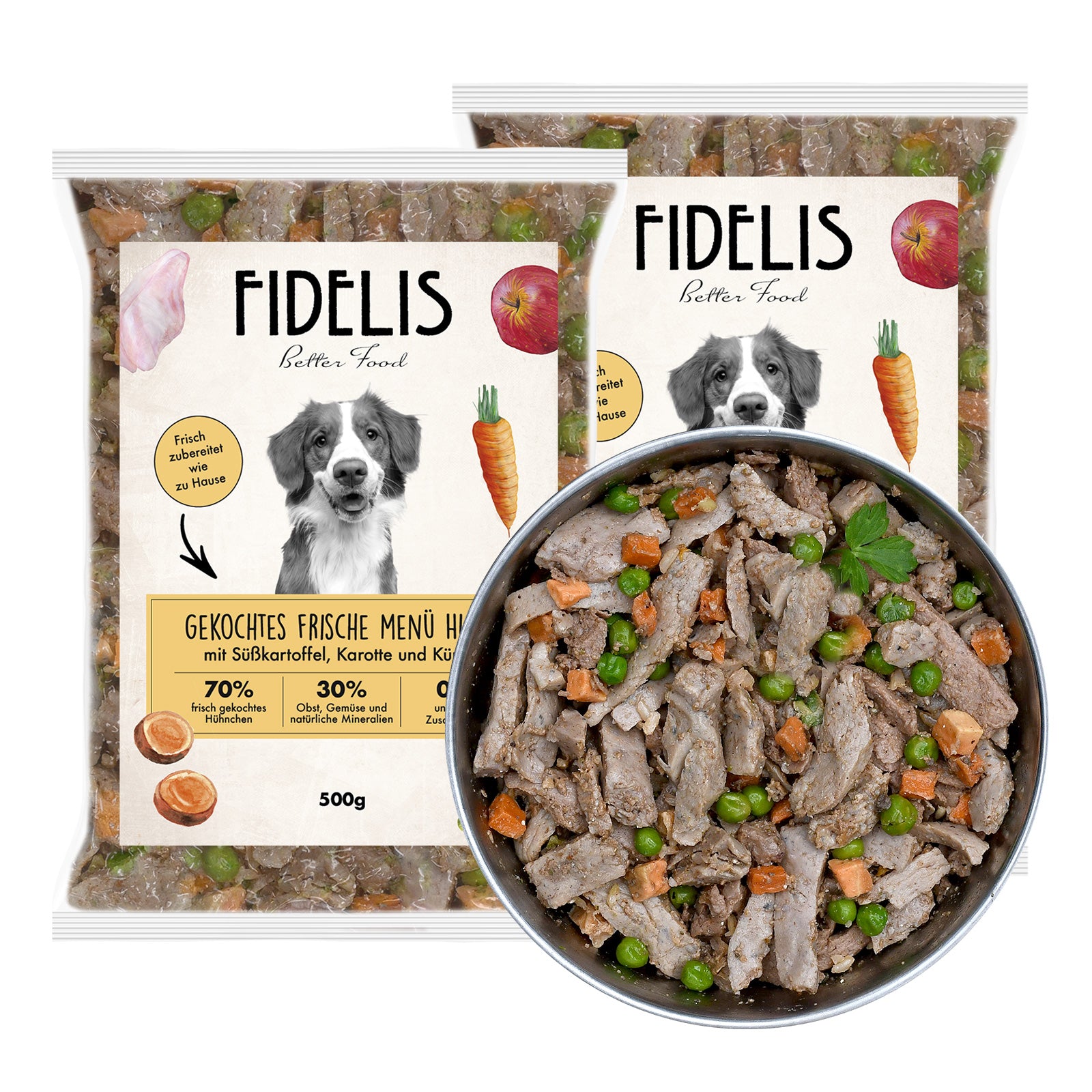 12x (500g gefroren) Huhn mit Süßkartoffel (Palette)