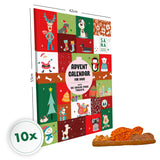 10 x XL-Adventskalender für Hunde (53 x 42cm)